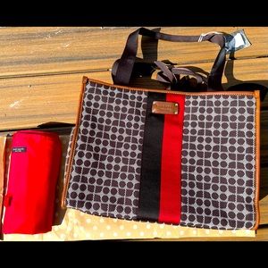 Kate Spade Black and Red Baby Bag